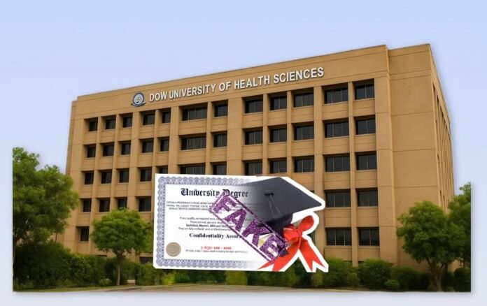 ڈاؤ یونیورسٹی میں جعلی ڈگریوں پر بھرتیوں کا اسکینڈل، دس ڈگریاں جعلی ثابت، ہزاروں ملازمین کی ڈگریوں کی تصدیق باقی